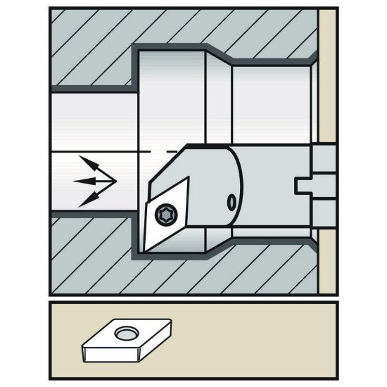 Picture of WIDIA/KENNAMETAL A16RSDUCL07 55.0° Insert Boring Bar 0.629