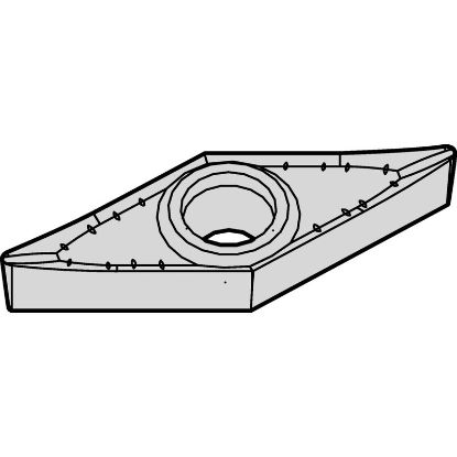 Picture of WIDIA/KENNAMETAL VCGT221AL3 HWK15 Insert 35.0° 0.016 Corner Radius