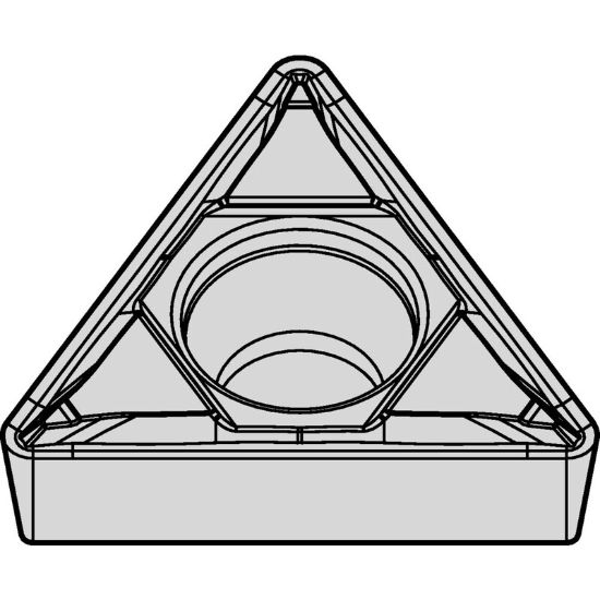 Picture of WIDIA/KENNAMETAL TCMT21.51FP WP15CT Insert Triangle TiN + TiCN + Al2O3 + ZrCN 0.016 Corner Radius