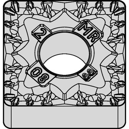 Picture of WIDIA/KENNAMETAL SNMG543MR WP15CT Insert Square TiN + TiCN + Al2O3 + ZrCN 0.047 Corner Radius
