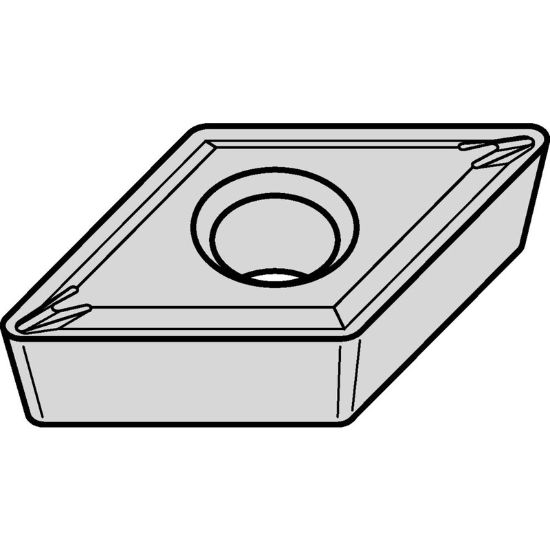 Picture of WIDIA/KENNAMETAL DCMT32.511P TN20P Insert 55.0° TiN + TiCN + Al2O3 0.016 Corner Radius