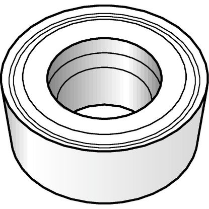Picture of WIDIA/KENNAMETAL RCMX3209M0T WP15CT Insert Round TiN + TiCN + Al2O3 + ZrCN 0.630 Corner Radius