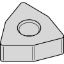 Picture of WIDIA/KENNAMETAL WNMA433 WK20CT Insert Trigon TiN + TiCN + Al2O3 0.047 Corner Radius