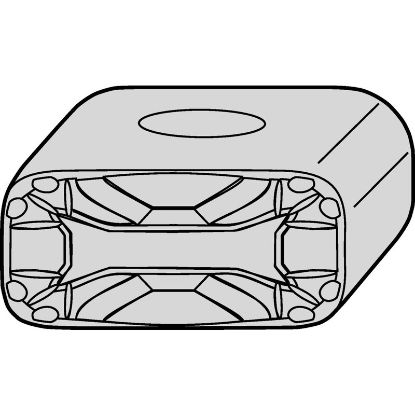 Picture of WIDIA/KENNAMETAL LNUX30194013 WK20CT Insert On Edge TiN + TiCN + Al2O3 0.157 Corner Radius