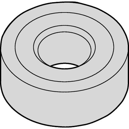 Picture of WIDIA/KENNAMETAL RNMG64RH WP25CT Insert Round TiCN + Al2O3 + TiCNTiN 0.375 Corner Radius