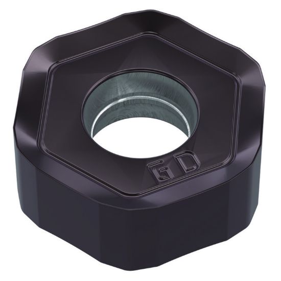 Picture of WIDIA/KENNAMETAL HNPJ0704ANSNGD WP40Powder Metal Milling Insert Hexagon AlCrN + TiAlN 0.047 Corner Radius