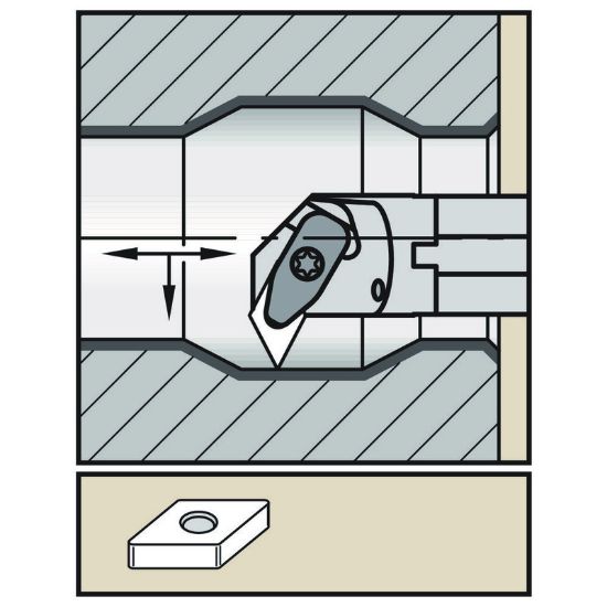 Picture of WIDIA/KENNAMETAL A32SDDPNL15KC06 55.0° Insert Boring Bar 1.259