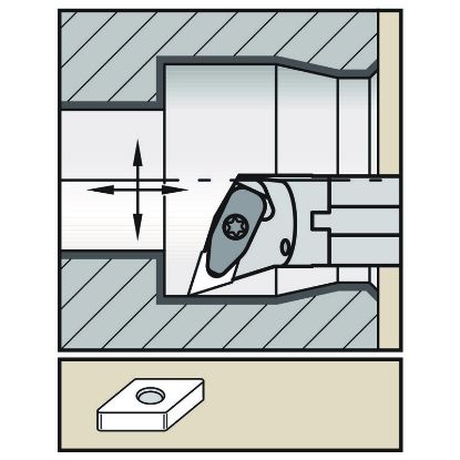 Picture of WIDIA/KENNAMETAL A40TDDQNL15KC06 55.0° Insert Boring Bar 1.574
