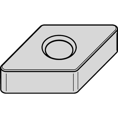 Picture of WIDIA/KENNAMETAL DNMA442 TN20K Insert 55.0° TiN + TiCN + Al2O3 0.031 Corner Radius