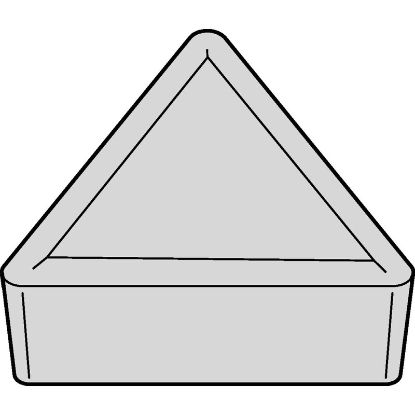 Picture of WIDIA/KENNAMETAL TPMR323 WP15CT Insert Triangle TiN + TiCN + Al2O3 + ZrCN 0.047 Corner Radius
