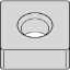 Picture of WIDIA/KENNAMETAL SNMA643 WK20CT Insert Square TiN + TiCN + Al2O3 0.047 Corner Radius
