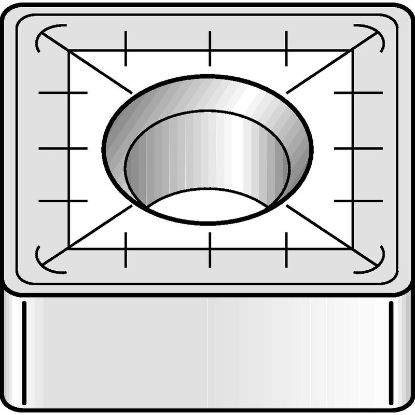 Picture of WIDIA/KENNAMETAL SNMM8568 TN4000 Insert Square TiN + TiCN + Al2O3 0.094 Corner Radius