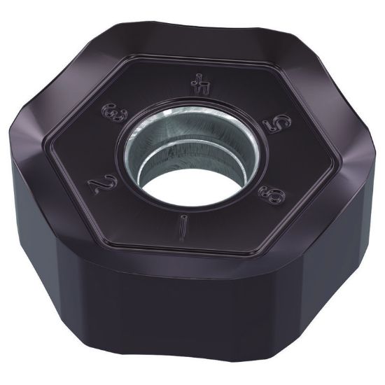 Picture of WIDIA/KENNAMETAL HNPJ0905ANSNGD WS40Powder Metal Milling Insert Hexagon AlTiN + TiN 0.047 Corner Radius