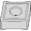 Picture of WIDIA/KENNAMETAL CNGP430 TN10U Insert 80.0° TiAIN + TiN 0.004 Corner Radius