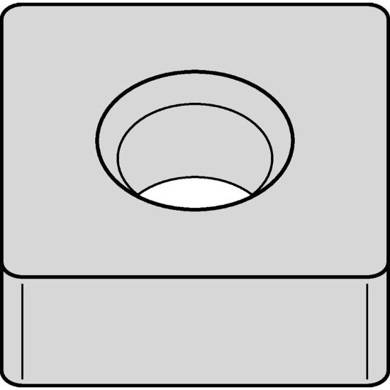 Picture of WIDIA/KENNAMETAL SNMA433 TN20K Insert Square TiN + TiCN + Al2O3 0.047 Corner Radius