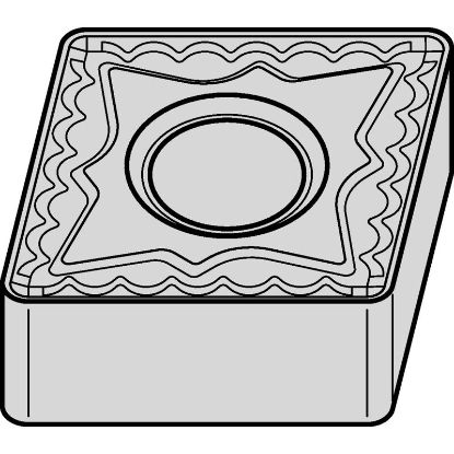 Picture of WIDIA/KENNAMETAL CNMG3226P TN20P Insert 80.0° TiN + TiCN + Al2O3 0.031 Corner Radius