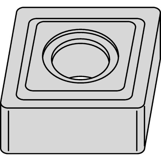 Picture of WIDIA/KENNAMETAL CNMG4347N TN20P Insert 80.0° TiN + TiCN + Al2O3 0.063 Corner Radius