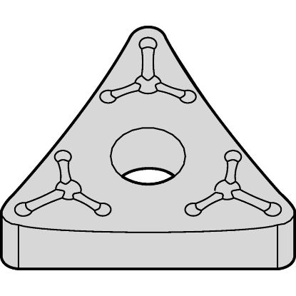 Picture of WIDIA/KENNAMETAL TNMM43265 WP15CT Insert Triangle TiN + TiCN + Al2O3 + ZrCN 0.031 Corner Radius