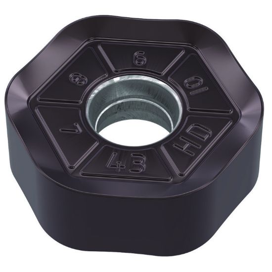 Picture of WIDIA/KENNAMETAL HNPJ090543ANSNHD WS40Powder Metal Milling Insert Hexagon AlTiN + TiN 0.170 Corner Radius