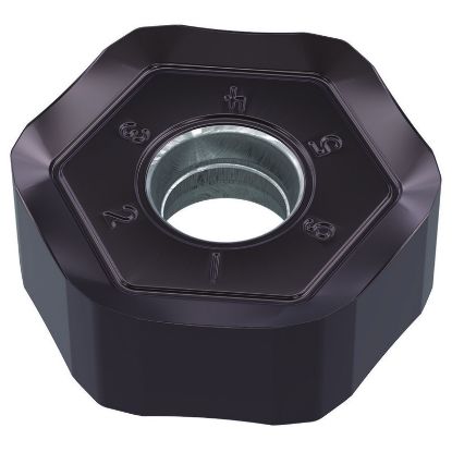 Picture of WIDIA/KENNAMETAL HNPJ0905ANSNGD WP40Powder Metal Milling Insert Hexagon AlCrN + TiAlN 0.047 Corner Radius