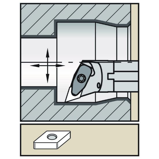 Picture of WIDIA/KENNAMETAL A32SDDQNL15KC06 55.0° Insert Boring Bar 1.259