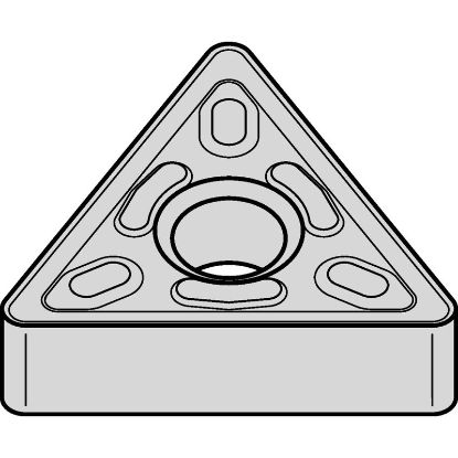 Picture of WIDIA/KENNAMETAL TNMG3324PTN20P Insert Triangle TiN + TiCN + Al2O3 0.031 Corner Radius