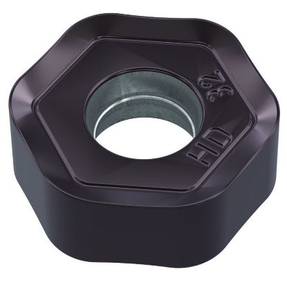 Picture of WIDIA/KENNAMETAL HNPJ0704ANSNHD WP40Powder Metal Milling Insert Hexagon AlCrN + TiAlN 0.047 Corner Radius