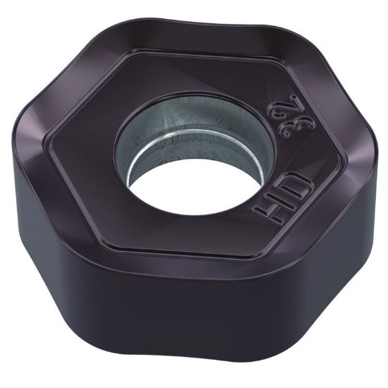 Picture of WIDIA/KENNAMETAL HNPJ0704ANSNHD WP35CM Milling Insert Hexagon TiN + TiCN + Al2O3 0.047 Corner Radius
