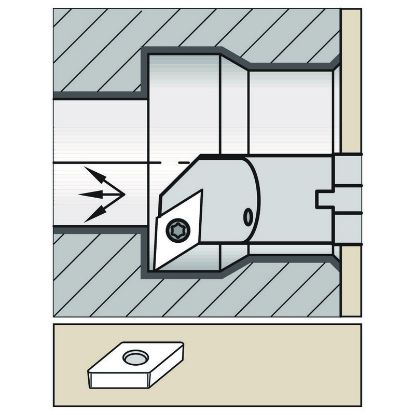 Picture of WIDIA/KENNAMETAL E20S-SDQCL11 55.0° Insert Boring Bar 0.787
