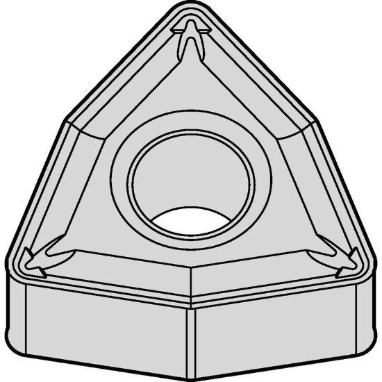 Picture of WIDIA/KENNAMETAL WNMG4312P TN30M Insert Trigon TiN + TiCN + Al2O3 0.016 Corner Radius