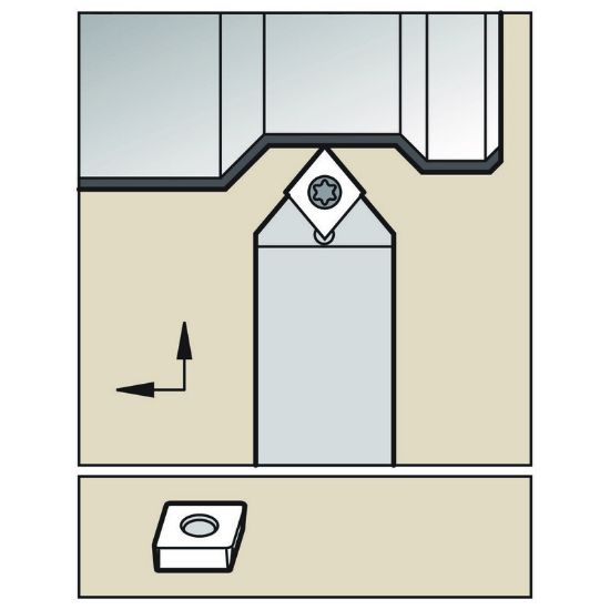 Picture of WIDIA/KENNAMETAL 12157210300 80.0° Insert Square 0.315