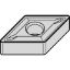 Picture of WIDIA/KENNAMETAL DNMG441 TN4000 Insert 55.0° TiN + TiCN + Al2O3 0.016 Corner Radius