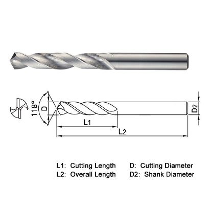 Picture of WIDIN SSD075 7.50MM DIA 118° Point 2 Flute 5XD Drill