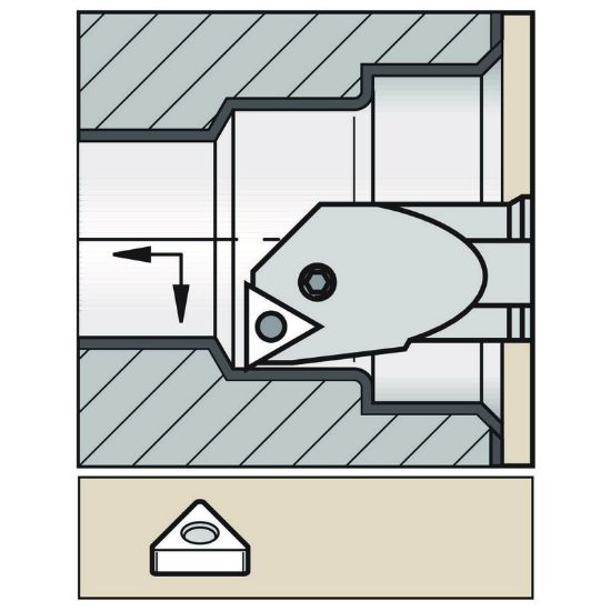 Picture of WIDIA/KENNAMETAL A32UPTFNR16 Triangle Insert Boring Bar 1.259