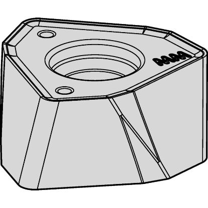 Picture of WIDIA/KENNAMETAL WOEJ120712SRMM WS40Powder Metal Milling Insert Trigon AlTiN + TiN 0.050 Corner Radius