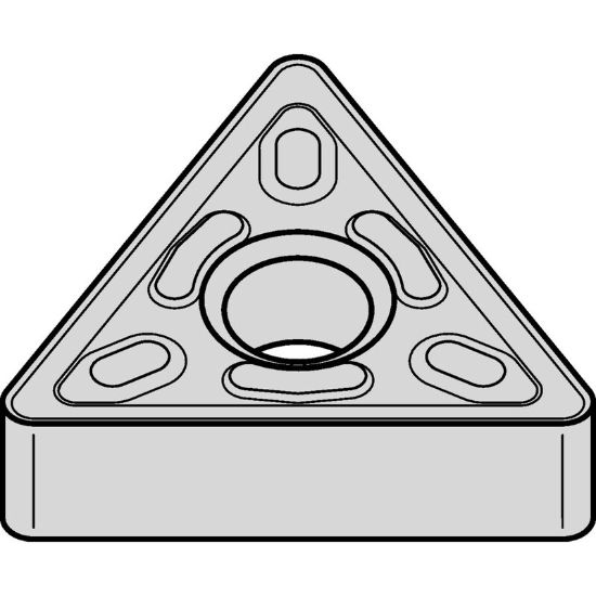 Picture of WIDIA/KENNAMETAL TNMG3314PTN15M Insert Triangle TiN + TiCN + Al2O3 0.016 Corner Radius