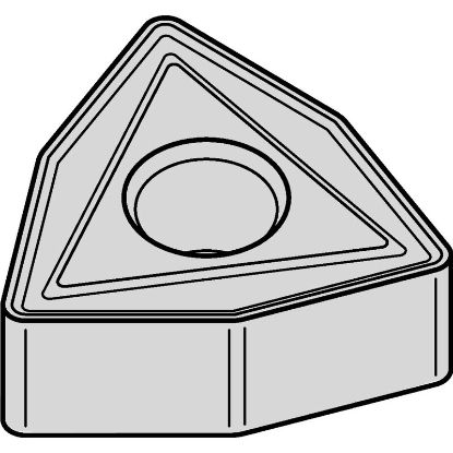 Picture of WIDIA/KENNAMETAL WNMG4327N TN20P Insert Trigon TiN + TiCN + Al2O3 0.031 Corner Radius