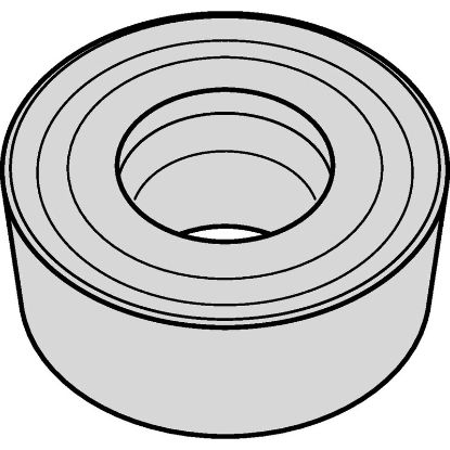 Picture of WIDIA/KENNAMETAL RCMT0803M0 WP15CT Insert Round TiN + TiCN + Al2O3 + ZrCN 0.157 Corner Radius