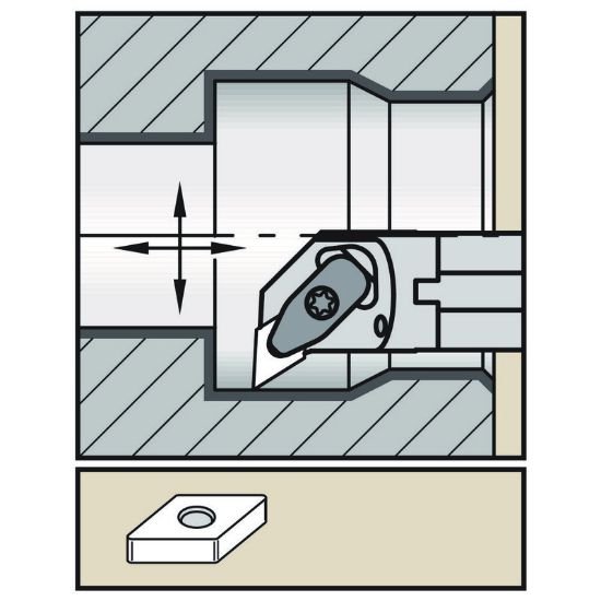 Picture of WIDIA/KENNAMETAL A32SDDUNL15KC06 55.0° Insert Boring Bar 1.259