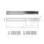Picture of WIDIN WGR504A032-6-030 DIA 1/2 SH 0.50 LOC 1.3750 OAL 6.00 End Mill Standard Flute Standard Helix Carbide Diamond Single End Corner Radius 0.0300 0.76MM Z-GRA-MATE