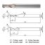 Picture of WIDIN WR5020800570 DIA 8MM SH 0.3150 LOC 0.7874 OAL 2.7559 End Mill Standard Flute Standard Helix Carbide AlTiN Single End Corner Radius 0.0197 0.50MM WINNER