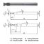 Picture of WIDIN WGR502060400 DIA 6MM SH 0.2362 LOC 0.2362 OAL 3.5433 End Mill Standard Flute Standard Helix Carbide Diamond Single End Corner Radius 0.0118 0.30MM Z-GRA-MATE