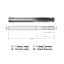 Picture of WIDIN WGR514A0030750-3-010 DIA 3/64 SH 0.1250 LOC 0.1406 OAL 3.00 End Mill Standard Flute Standard Helix Carbide Diamond Single End Corner Radius 0.0100 0.25MM Z-GRA-MATE