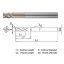 Picture of WIDIN WR5120400140 DIA 4MM SH 0.2362 LOC 0.2362 OAL 3.1496 End Mill Standard Flute Standard Helix Carbide AlTiN Single End Corner Radius 0.0039 0.10MM WINNER