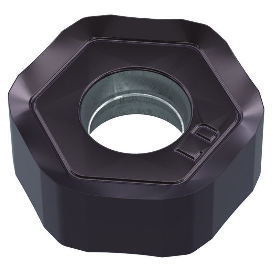 Picture of WIDIA/KENNAMETAL HNGJ0704ANENLD WS40Powder Metal Milling Insert Hexagon AlTiN + TiN 0.046 Corner Radius