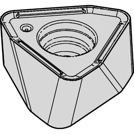 Picture of WIDIA/KENNAMETAL WOEJ080412SRMM WS40Powder Metal Milling Insert Trigon AlTiN + TiN 0.048 Corner Radius