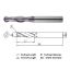 Picture of WIDIN TXB222160 DIA 16MM SH 0.6299 LOC 1.7717 OAL 3.9370 End Mill Standard Flute Standard Helix Carbide TiAlN Single End Ball Nose THUNDER