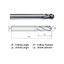 Picture of WIDIN XXB504A033 DIA 1/2 SH 0.50 LOC 1.2500 OAL 3.2500 End Mill Standard Flute Variable Helix Carbide TiAlN Single End Ball Nose XX-STAR