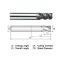 Picture of WIDIN XXE504A020 DIA 5/16 SH 0.3125 LOC 0.8125 OAL 2.50 End Mill Standard Flute Variable Helix Carbide TiAlN Single End Square Sharp XX-STAR