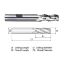 Picture of WIDIN WAF303A040L DIA 5/8 SH 0.6250 LOC 2.50 OAL 5.00 End Mill Carbide Uncoated Single End Square Sharp ALU-WAVE